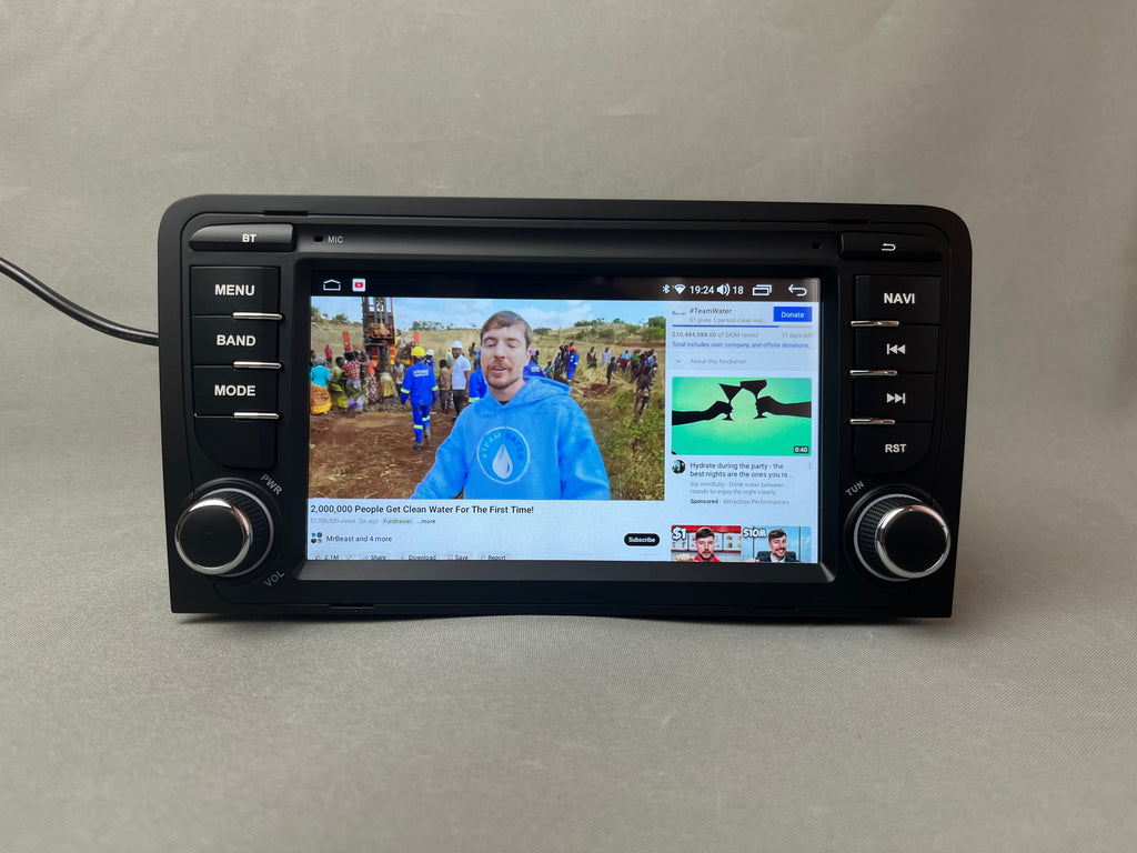 Audi A3 8P 2003 - 2012 Android navigation apple carplay system