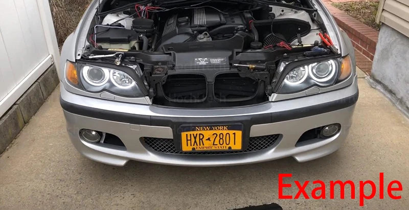 Angel Eyes Kit 6000L Cotton White Ring Light For BMW E46 325ci 330ci Convertible Coupe 2004 2005 2006 LCI Xenon Headlight