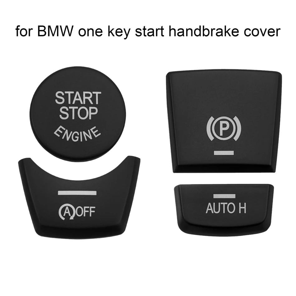 Chrome Car Button Covers Stickers Car Interior Accessories For BMW F10 F07 F06 F20 F30 F32 F01 F02 F25 F26 Car Styling Decors