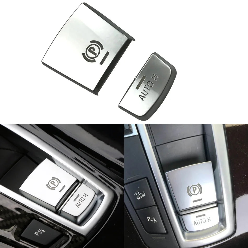 Chrome Car Button Covers Stickers Car Interior Accessories For BMW F10 F07 F06 F20 F30 F32 F01 F02 F25 F26 Car Styling Decors