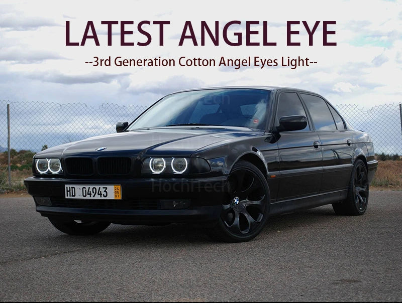 Angel Eyes Kit 6000L Cotton White Ring Light For BMW E46 325ci 330ci Convertible Coupe 2004 2005 2006 LCI Xenon Headlight