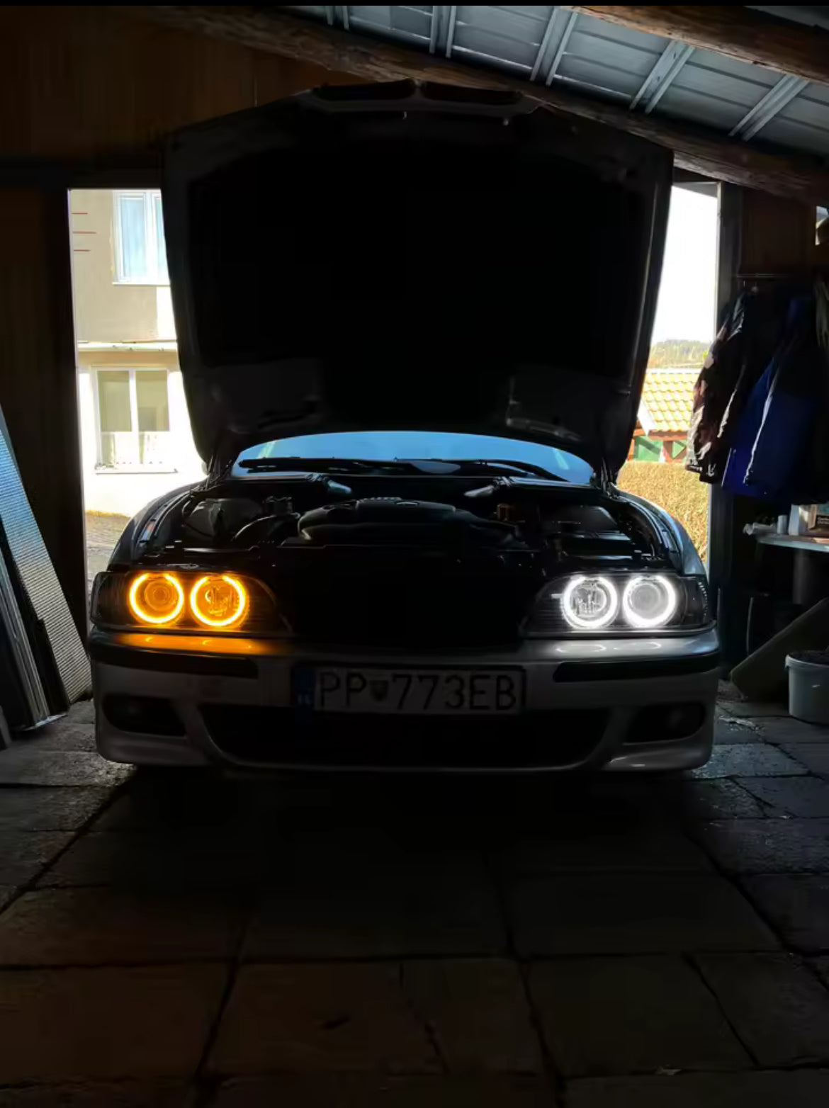 BMW E39 Cotton Angel Eyes (white / yellow)