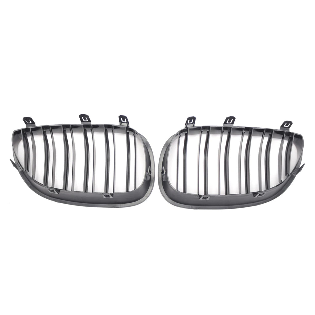 Double Line Front Bumper Kidney Grille For BMW E60 E61 M5 5 Series 520i 545i 550i 535i 2003-2010 Car Sport Racing Grill