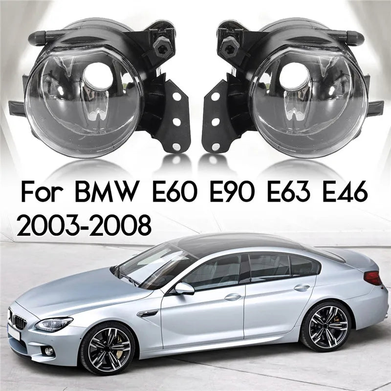 2 Pcs Fog Light Car LED Lens Fog Daytime Running Lamp DRL For BMW E60 E90 E63 E46 323i 325i 525i 2003 2004 2005 2006 2007 2008