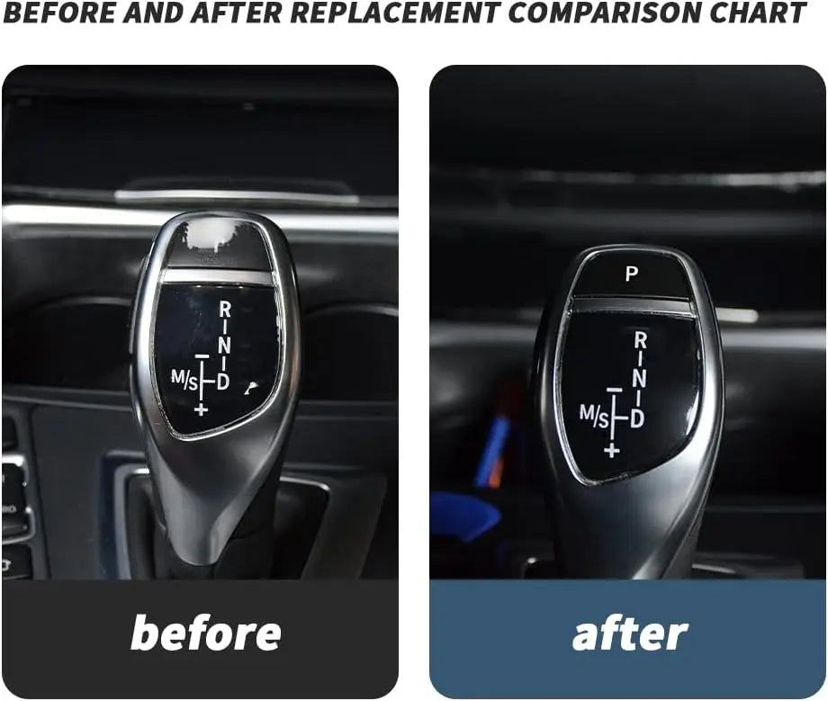 Matte Black Glossy Black Sports Shift Knob Parking Button For BMW F10 F20 F22 F30 F32 F25 F26 F15 F16