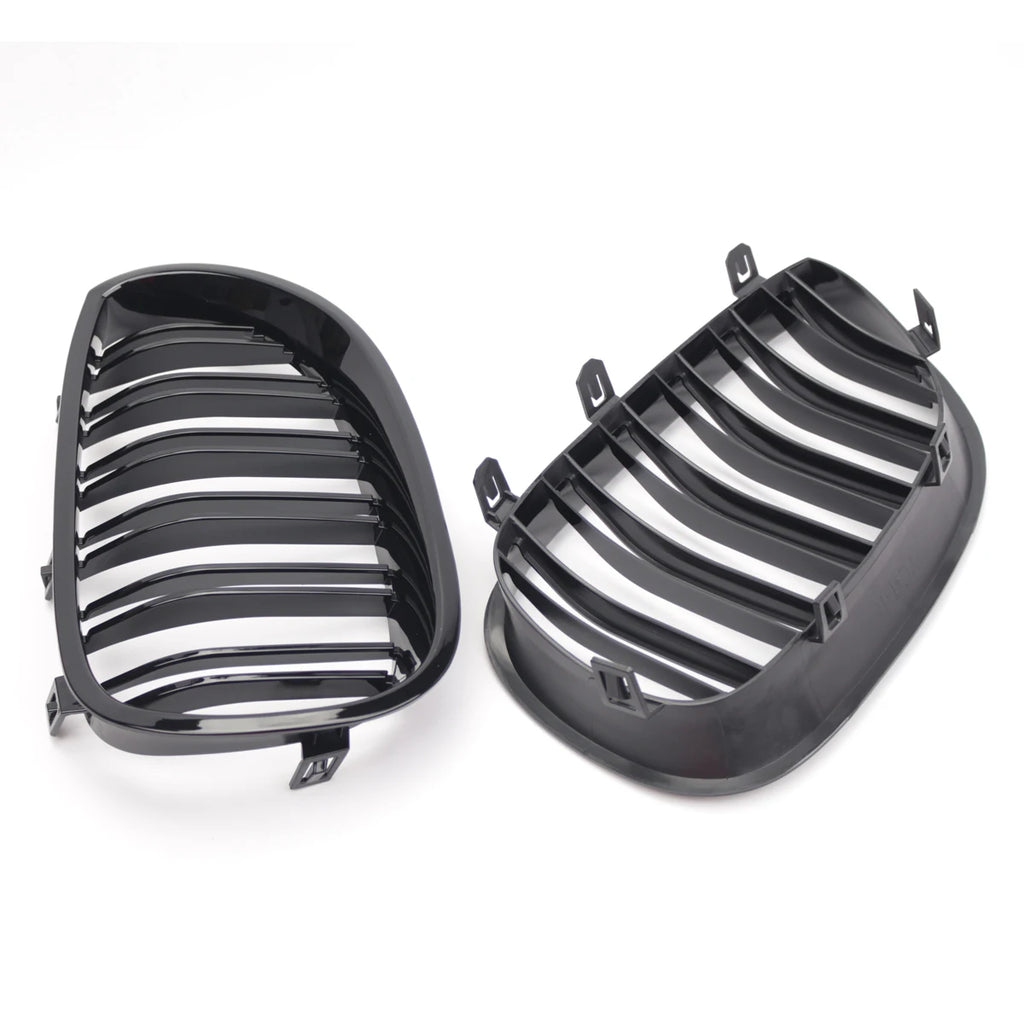 Double Line Front Bumper Kidney Grille For BMW E60 E61 M5 5 Series 520i 545i 550i 535i 2003-2010 Car Sport Racing Grill