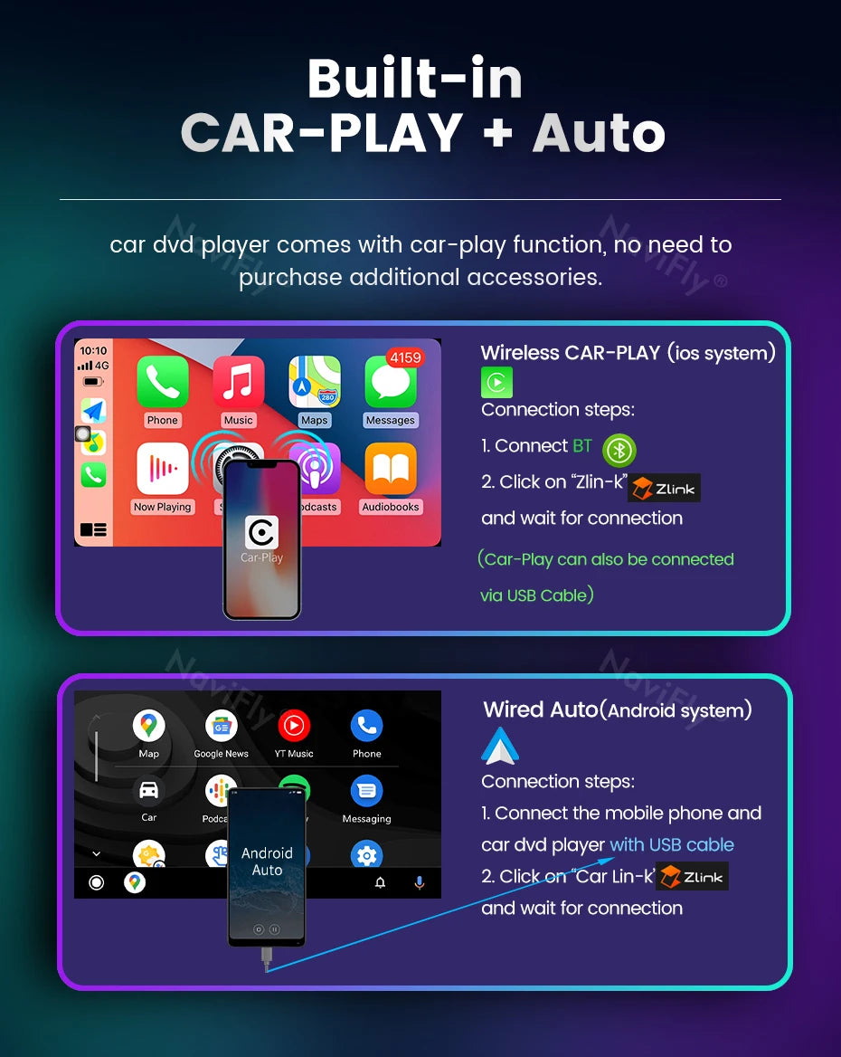 NaviFly Android Car Radio For BMW E39 M5 1997 1998 1999 2000-2003 Multimedia CarPlay AUTO SWC GPS Navigation Stereo Player BT