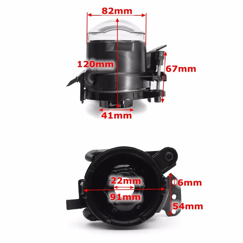 2 Pcs Fog Light Car LED Lens Fog Daytime Running Lamp DRL For BMW E60 E90 E63 E46 323i 325i 525i 2003 2004 2005 2006 2007 2008