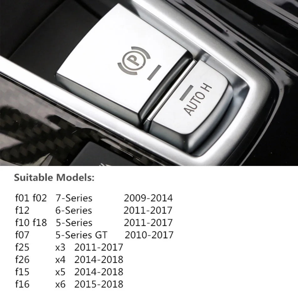 Chrome Car Button Covers Stickers Car Interior Accessories For BMW F10 F07 F06 F20 F30 F32 F01 F02 F25 F26 Car Styling Decors