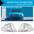 Pair Clear Corner Turn Signal Lights Suitable for BMW E46 98-01 3 Series